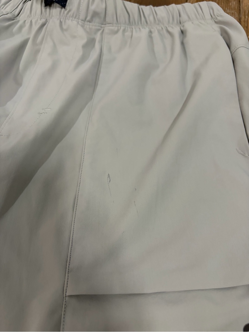 Fabletics Light Gray Drawstring Track Pants - Picture 6 of 7